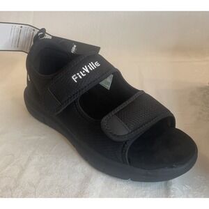 FitVille Mens Diabetic Sandal Mens Size 10 RIGHT SHOE ONLY Wide Width Shoes